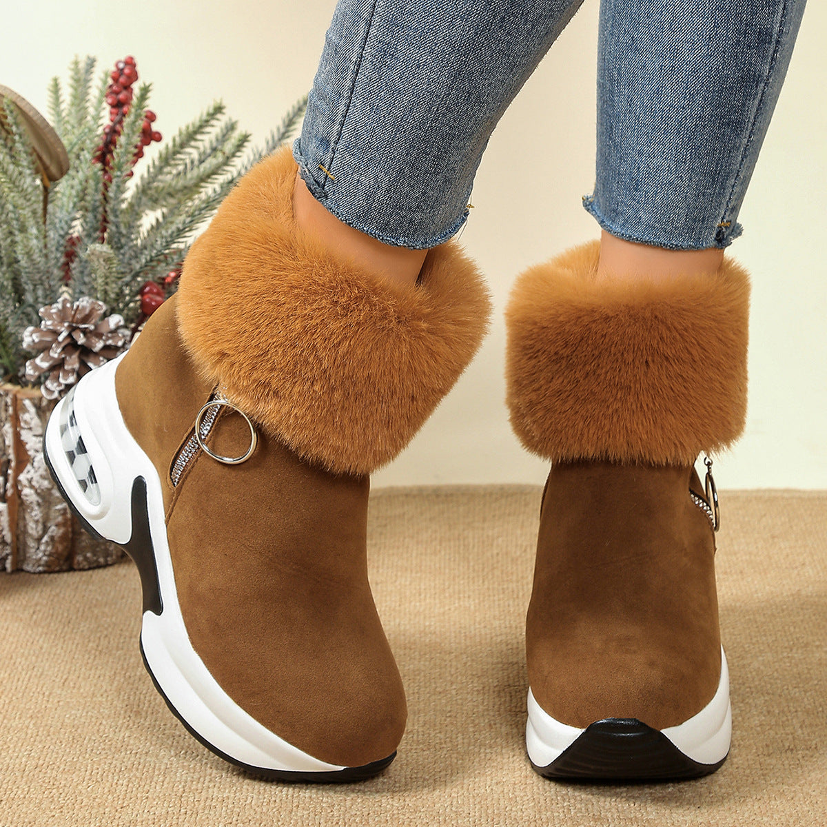 Klassische Orthopädische Stiefel mit zeitlosem Stil