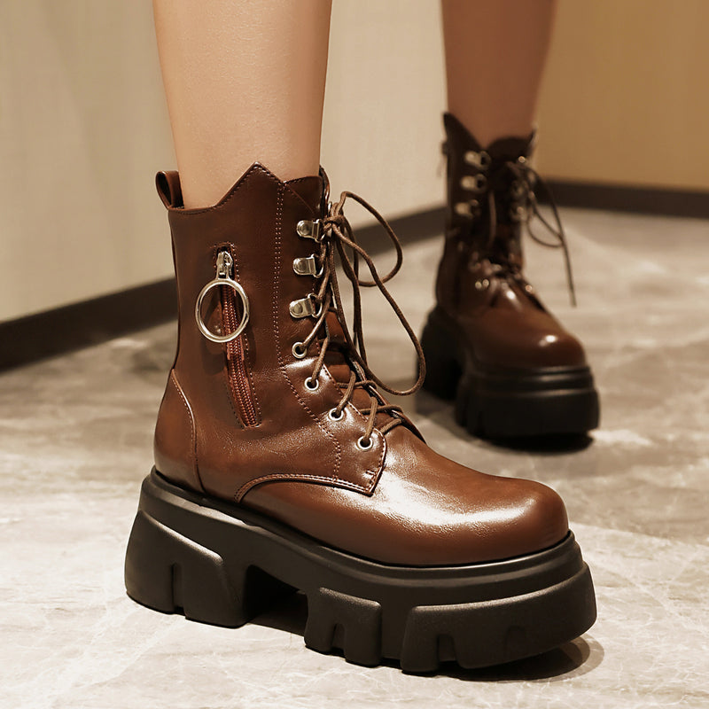 Vintage inspirierte Orthopädische Stiefel