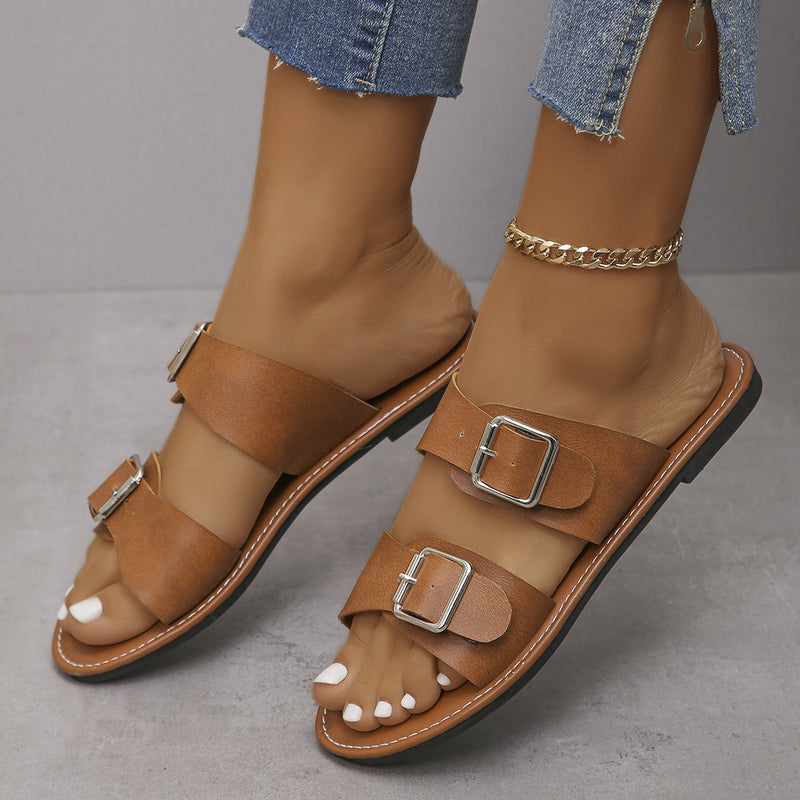 Klassische Orthopädische Sandalen mit zeitlosem Stil