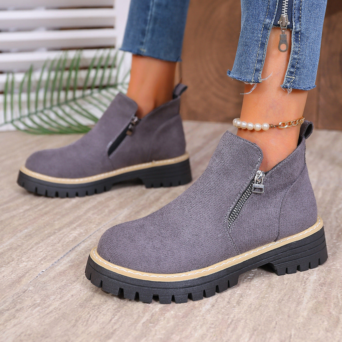 Klassische Orthopädische Stiefel mit zeitlosem Stil