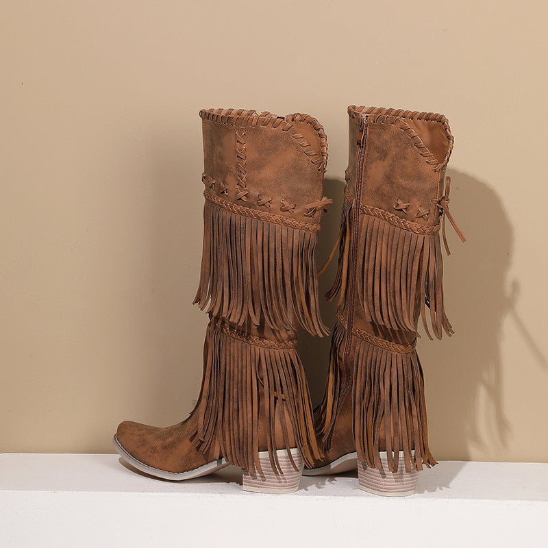 Vintage-inspirierte orthopädische Stiefel