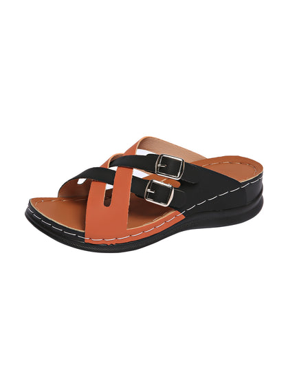 Klassische Orthopädische Sandalen mit zeitlosem Stil