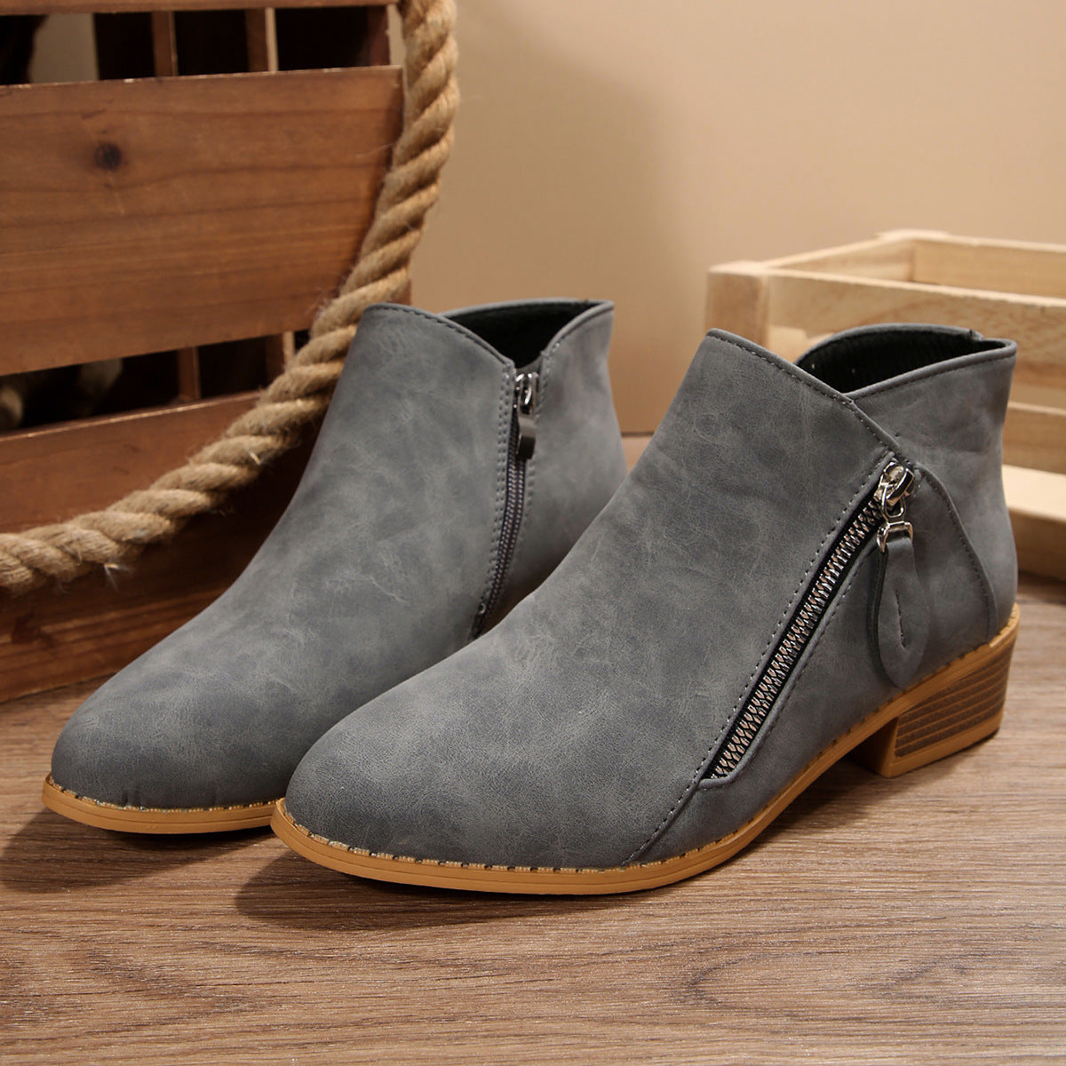 Vintage inspirierte Orthopädische Stiefel