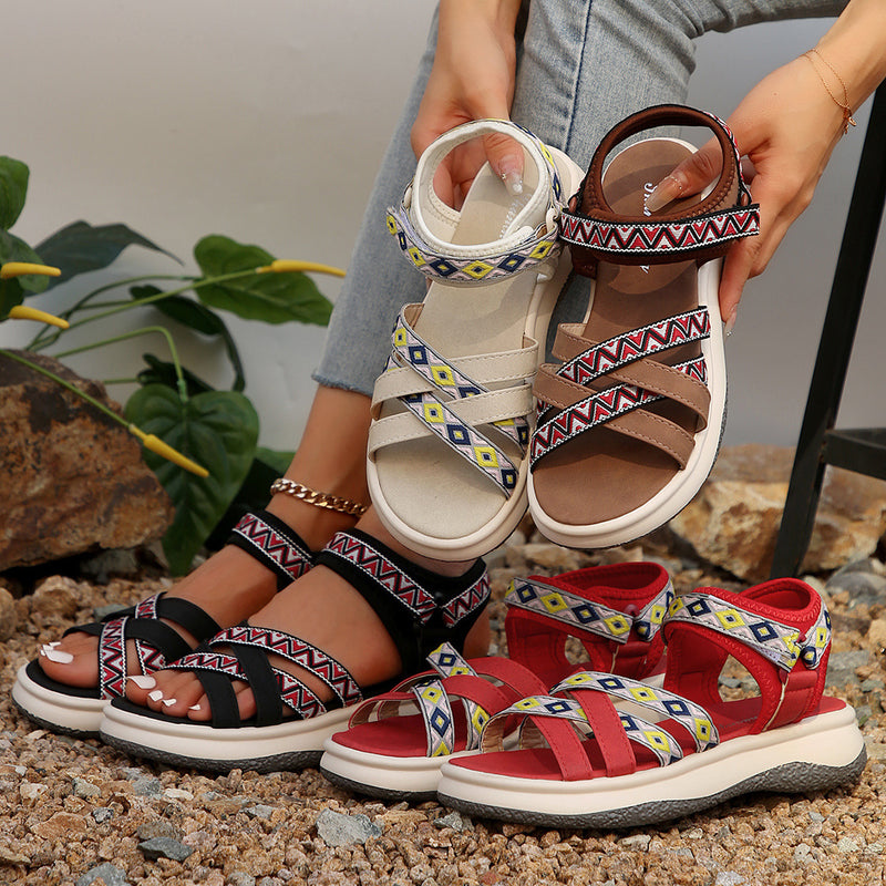 Vintage inspirierte Orthopädische Sandalen