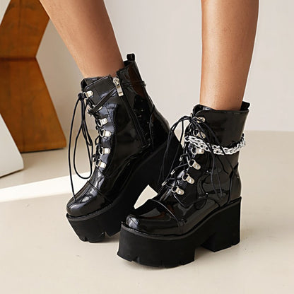 Vintage inspirierte Orthopädische Stiefel