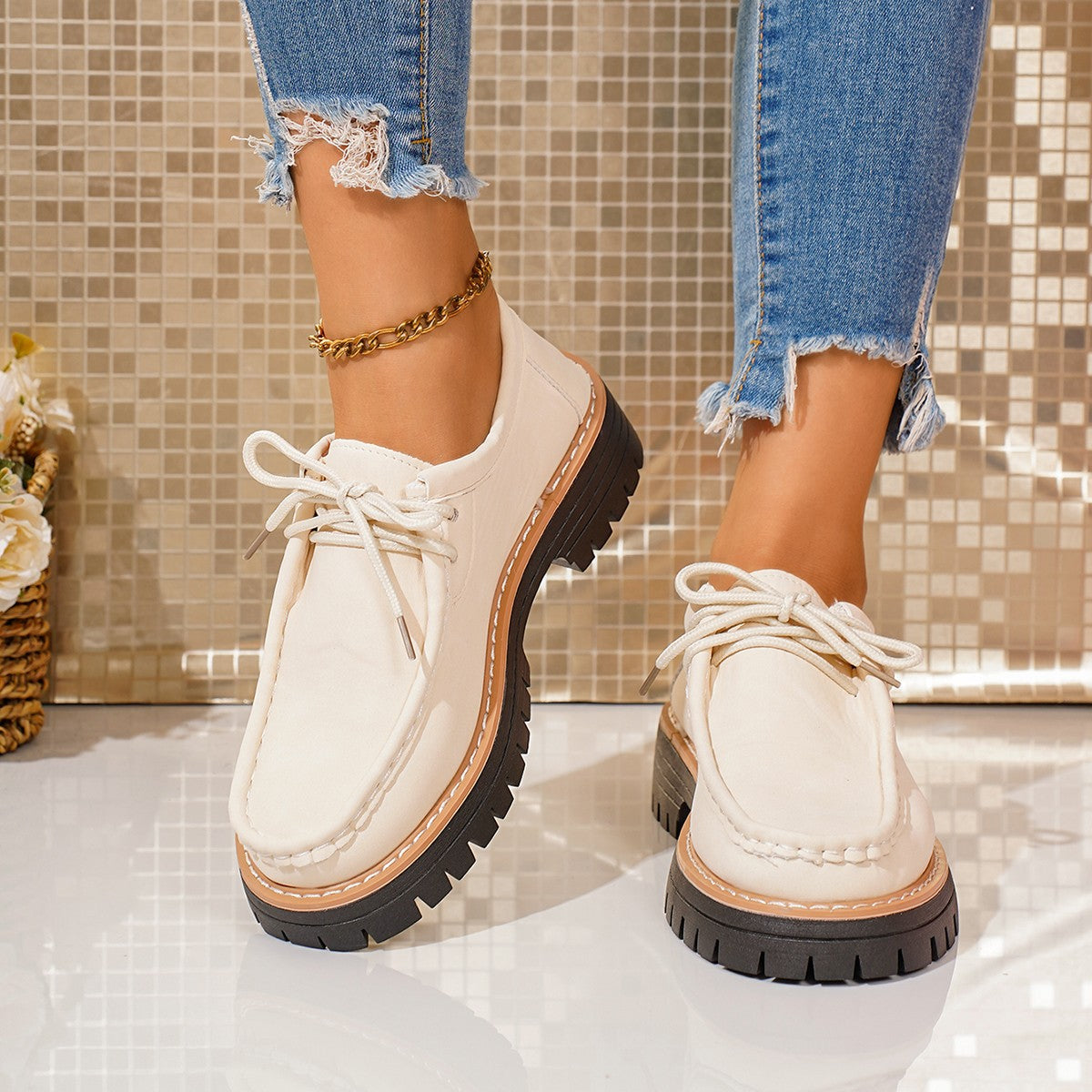 Vintage inspirierte Orthopädische Schuhe