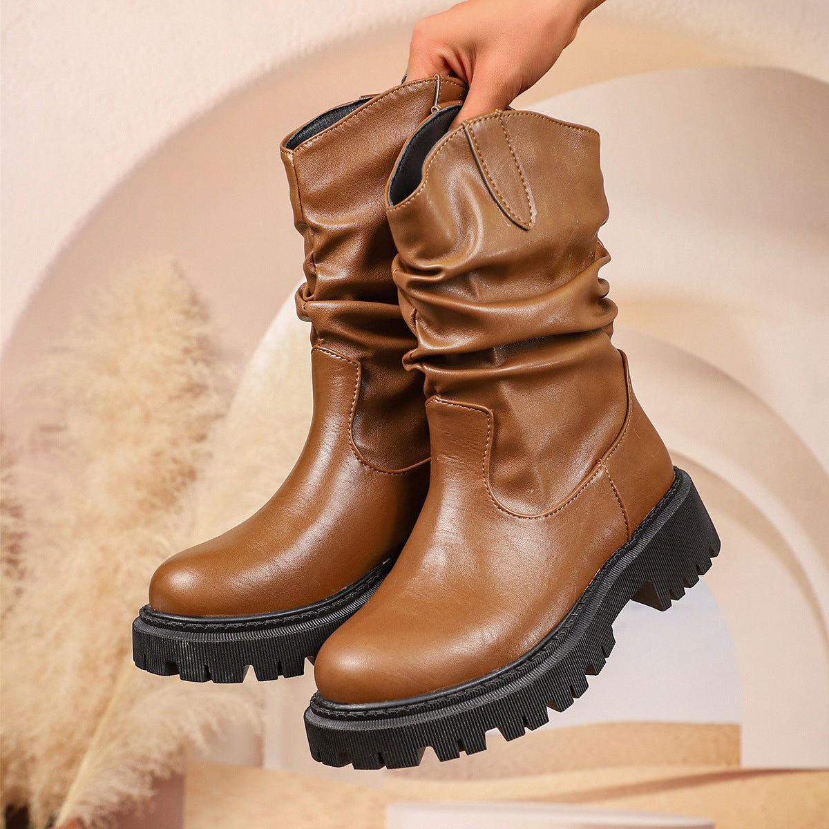 Vintage inspirierte Orthopädische Stiefel