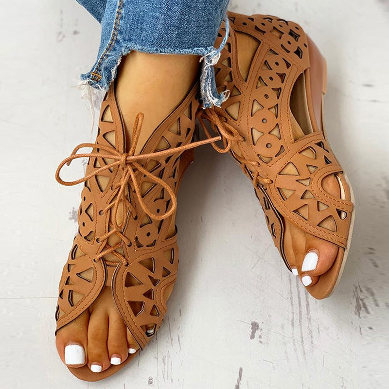 Vintage inspirierte Orthopädische Sandalen