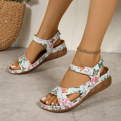 Vintage inspirierte Orthopädische Sandalen