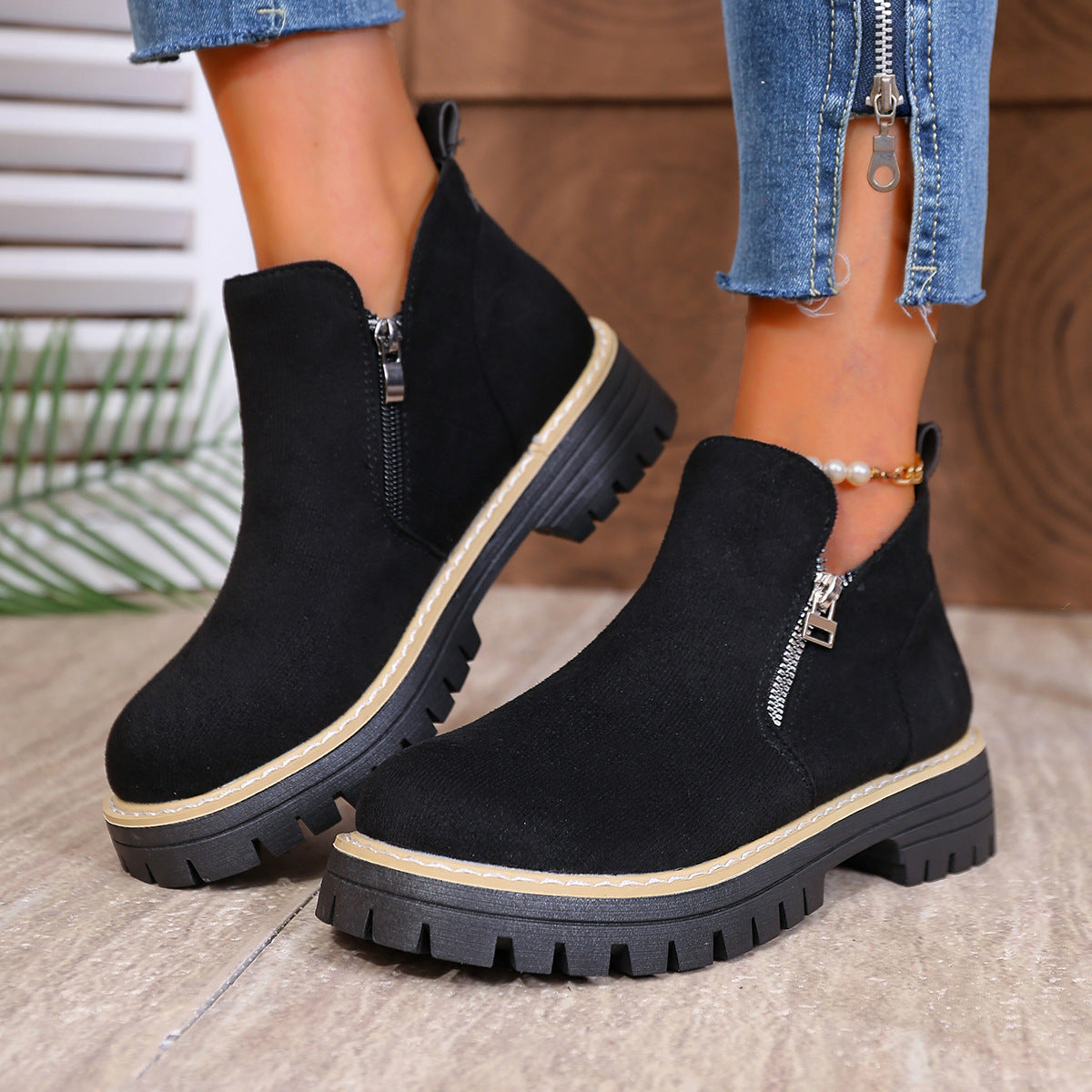 Klassische Orthopädische Stiefel mit zeitlosem Stil