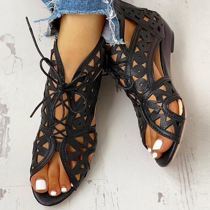 Vintage inspirierte Orthopädische Sandalen