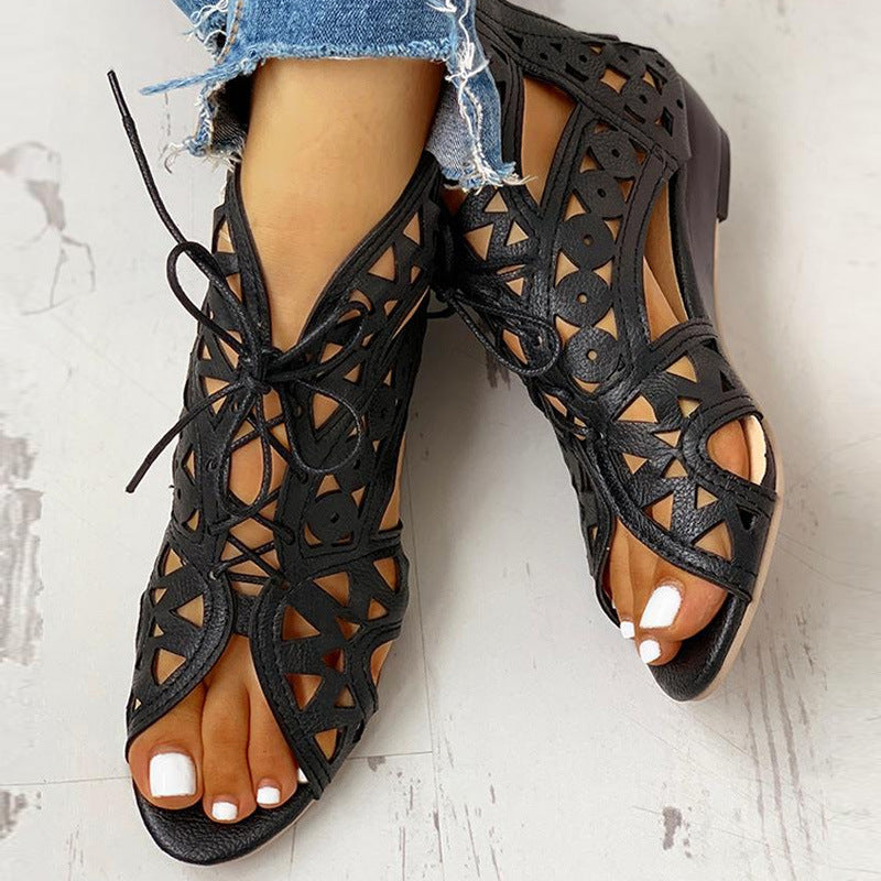 Vintage inspirierte Orthopädische Sandalen