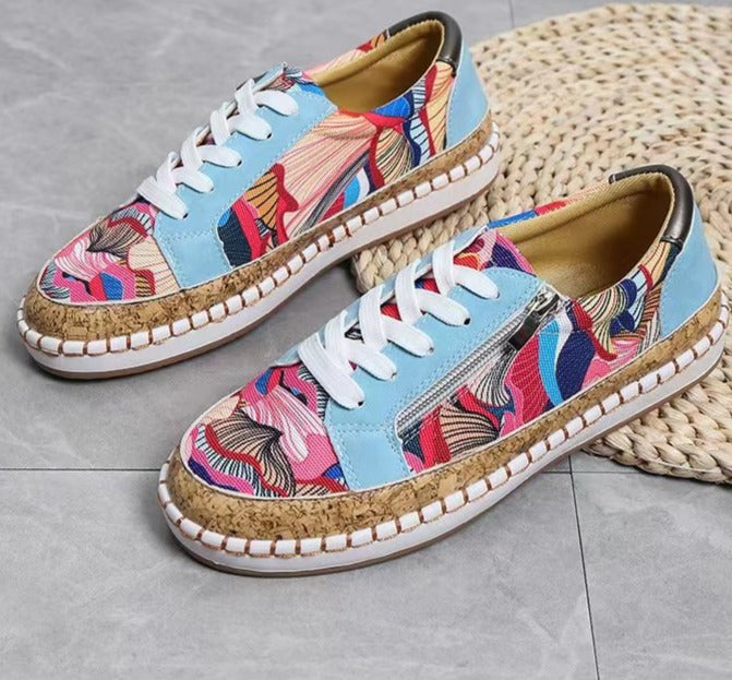 MW | Einfache Turnschuhe mit Blumen