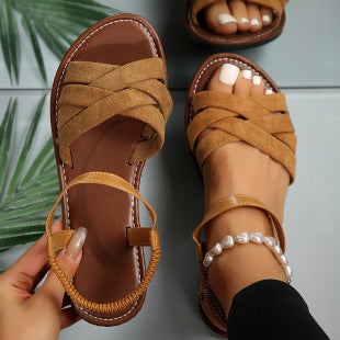 Klassische Orthopädische Sandalen mit zeitlosem Stil