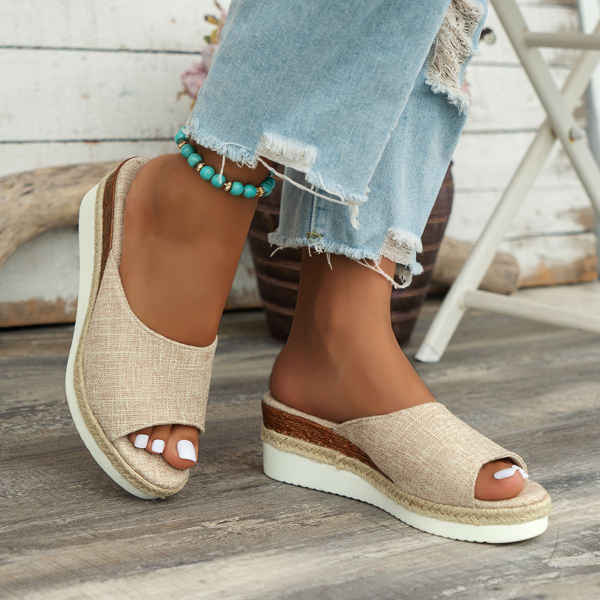 Vintage inspirierte Orthopädische Sandalen