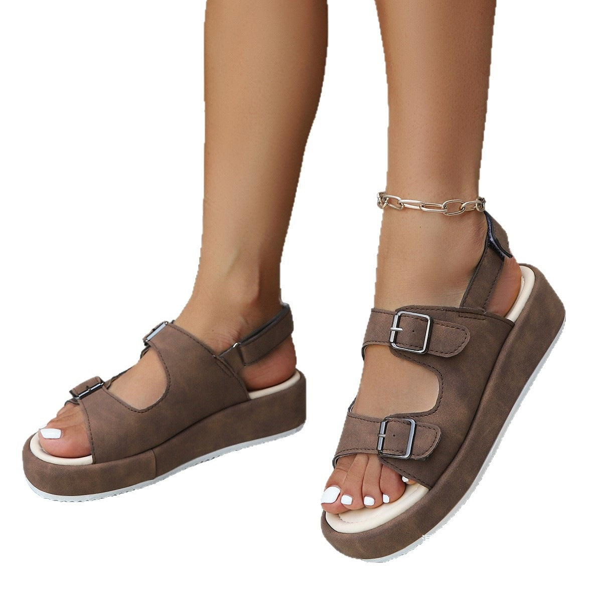 Klassische Orthopädische Sandalen mit zeitlosem Stil