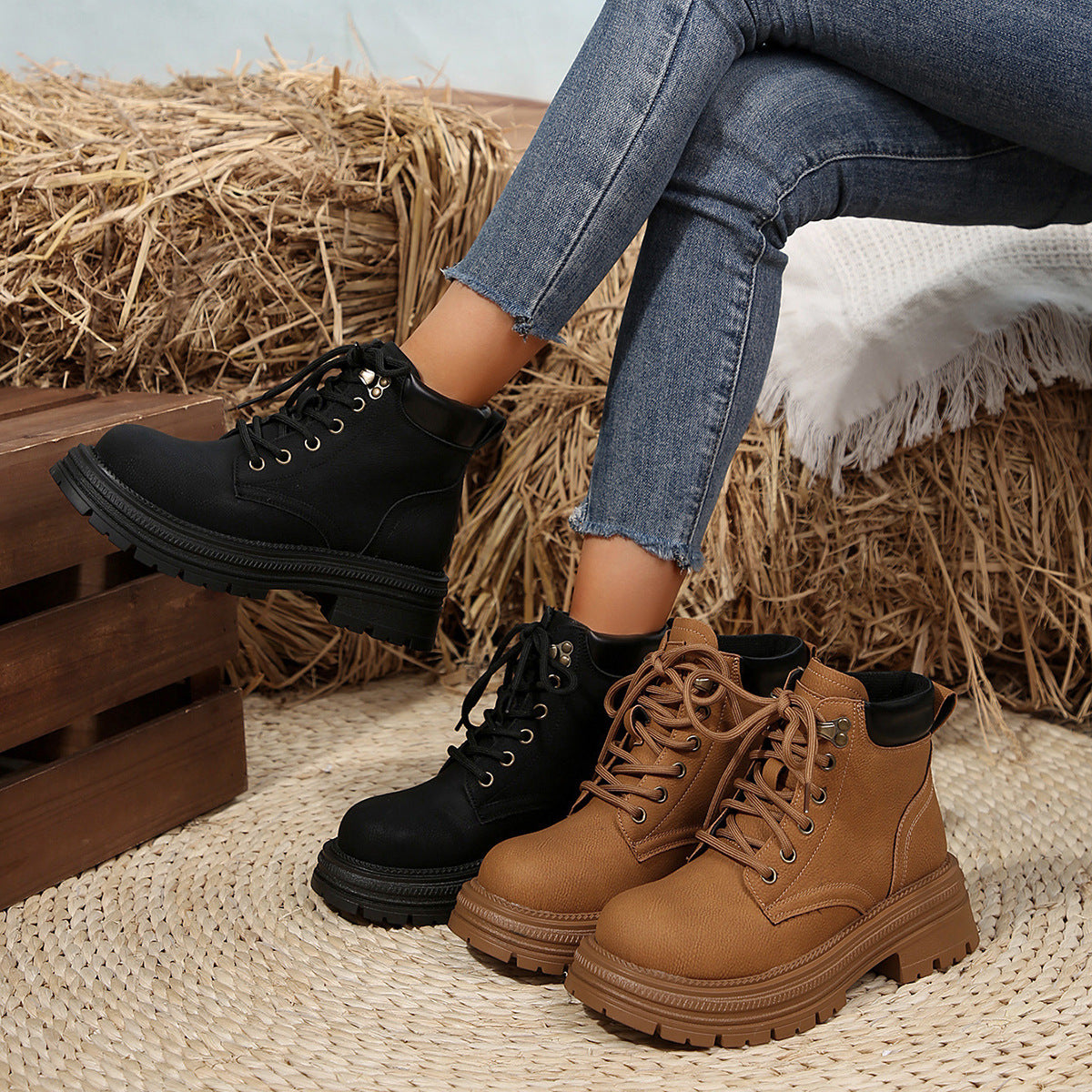 Klassische Orthopädische Stiefel mit zeitlosem Stil