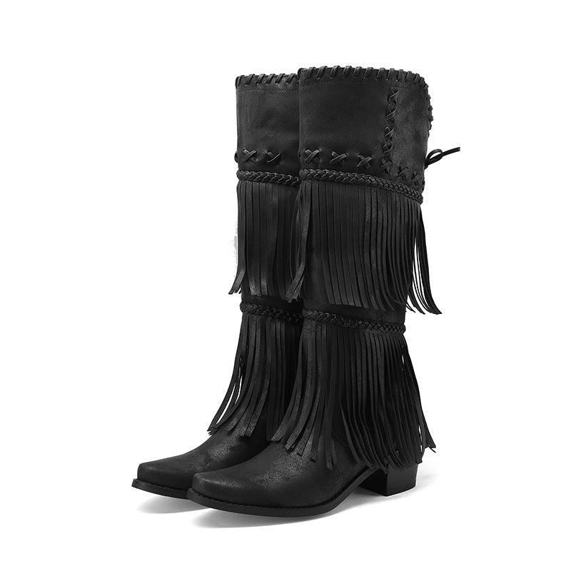 Vintage-inspirierte orthopädische Stiefel