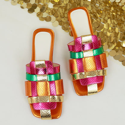 Vintage inspirierte Orthopädische Sandalen