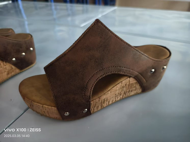 Vintage inspirierte Orthopädische Sandalen