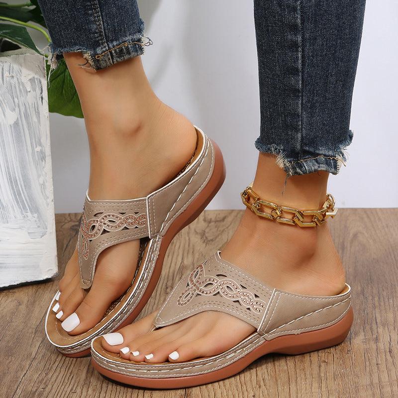 Klassische Orthopädische Sandalen mit zeitlosem Stil