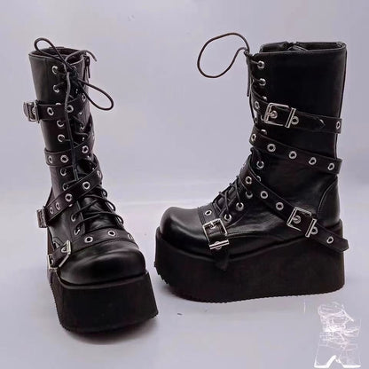 Vintage inspirierte Orthopädische Stiefel