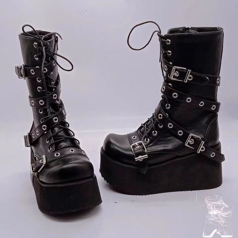 Vintage inspirierte Orthopädische Stiefel