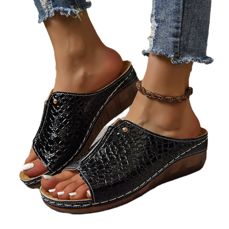 Vintage inspirierte Orthopädische Sandalen