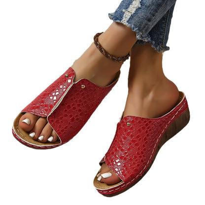 Klassische Orthopädische Sandalen mit zeitlosem Stil