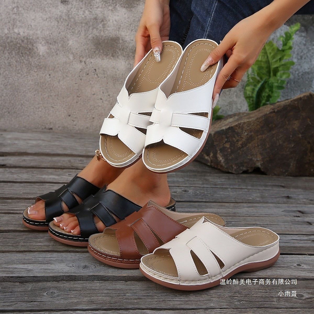 Klassische Orthopädische Sandalen mit zeitlosem Stil