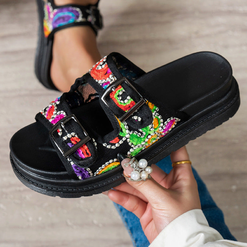 Klassische Orthopädische Sandalen mit zeitlosem Stil