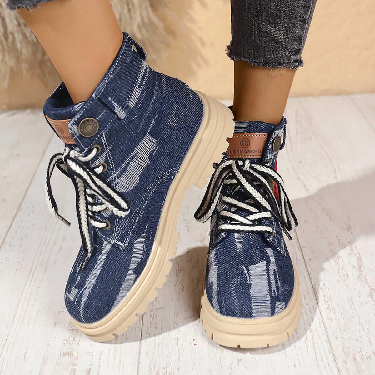 Vintage inspirierte Orthopädische Stiefel