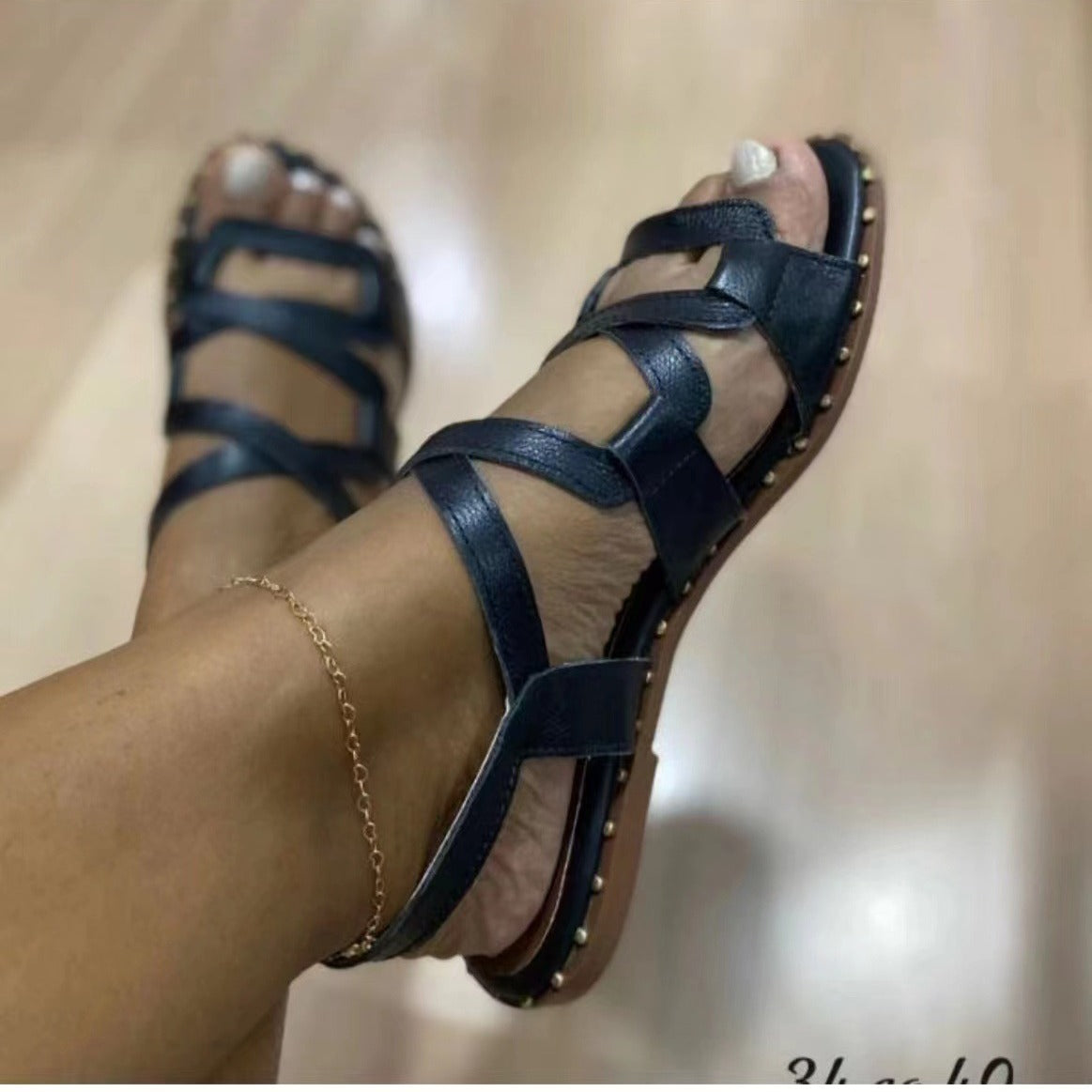 Vintage inspirierte Orthopädische Sandalen