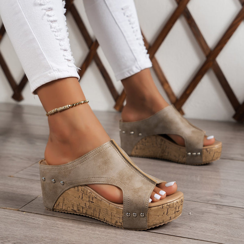 Vintage inspirierte Orthopädische Sandalen