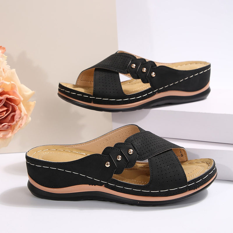 Vintage inspirierte Orthopädische Sandalen