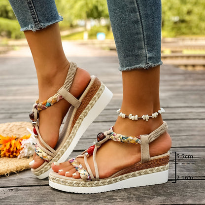 Klassische Orthopädische Sandalen mit zeitlosem Stil