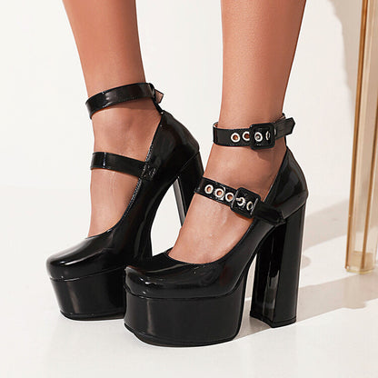 Klassische Orthopädische Absatzschuhe mit zeitlosem Stil