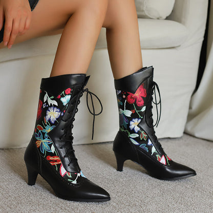 Vintage inspirierte Orthopädische Stiefel