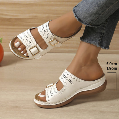 Klassische Orthopädische Sandalen mit zeitlosem Stil