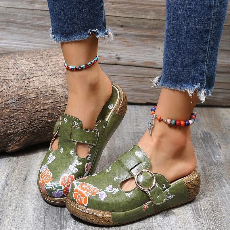 Vintage inspirierte Orthopädische Sandalen
