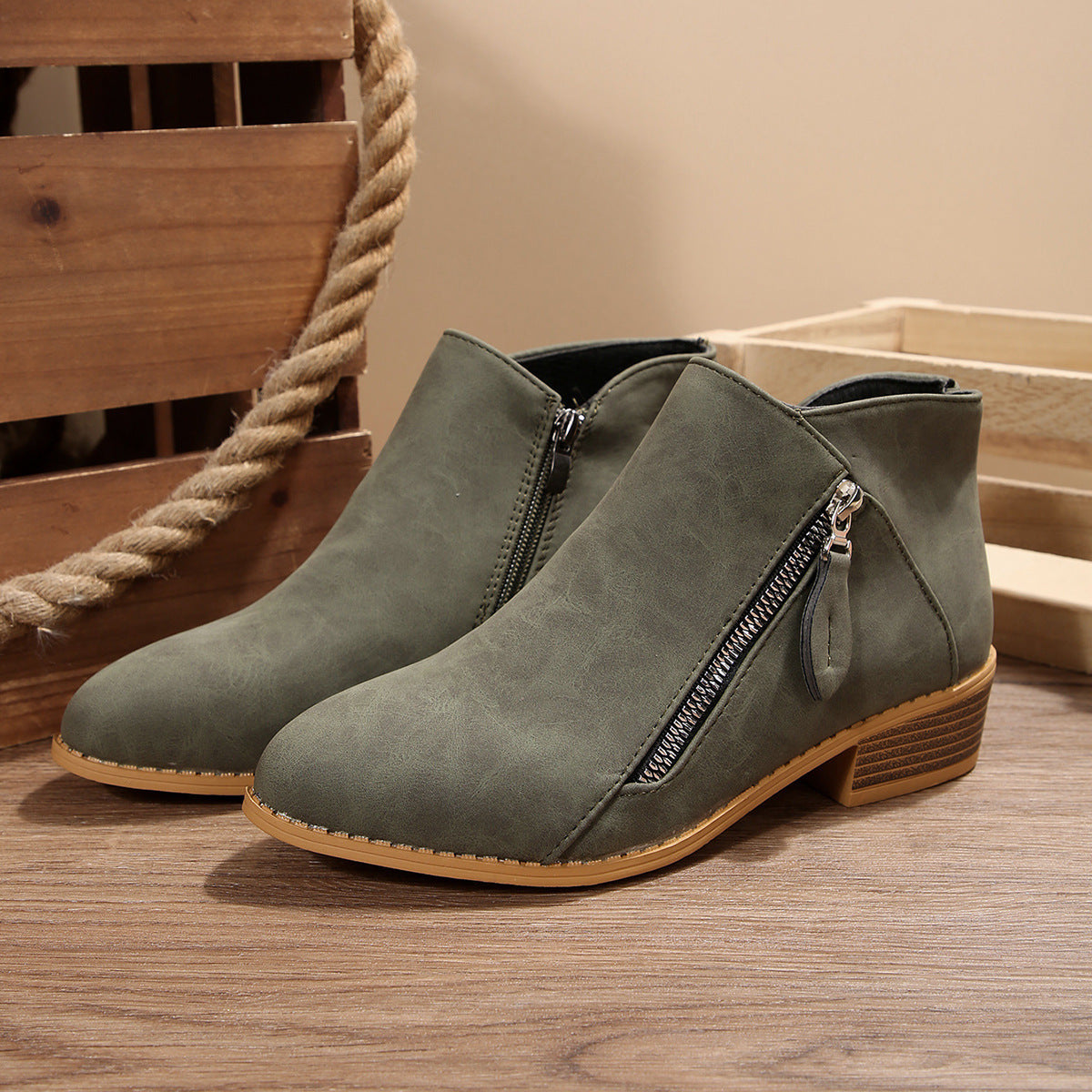 Vintage inspirierte Orthopädische Stiefel