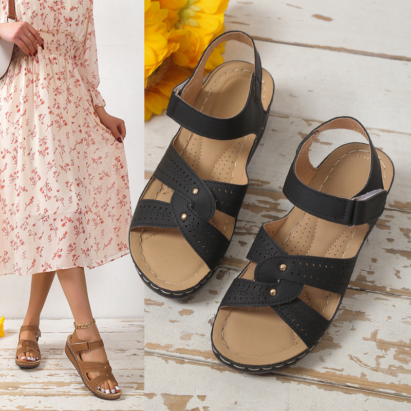Vintage inspirierte Orthopädische Sandalen