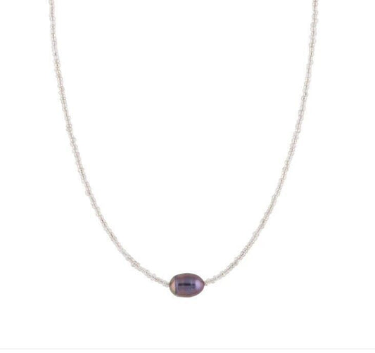 Zarte handwerkliche Perlen Halskette