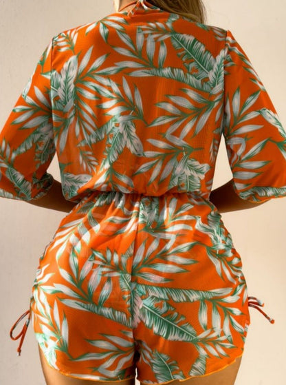 Kirsty® | Tropical Printed Three-piece Bikini