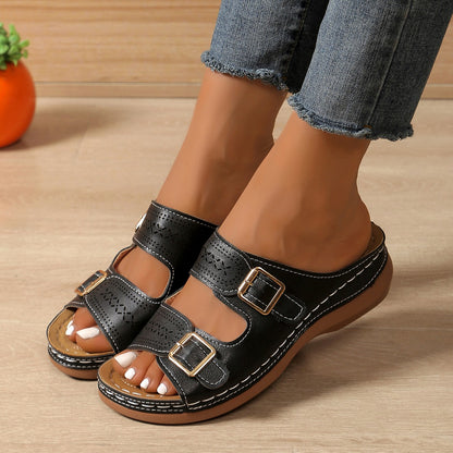 Klassische Orthopädische Sandalen mit zeitlosem Stil