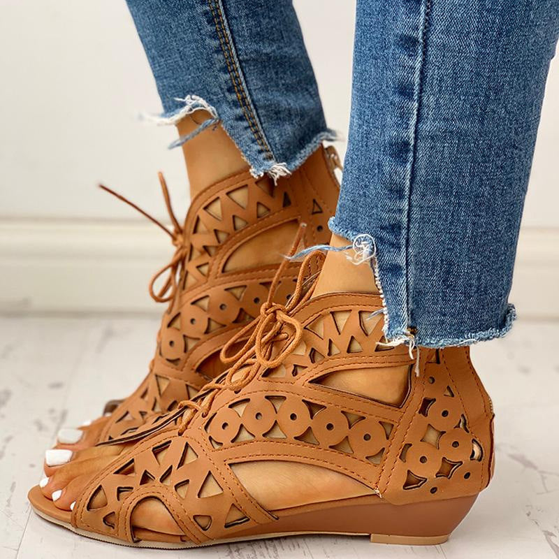 Vintage inspirierte Orthopädische Sandalen