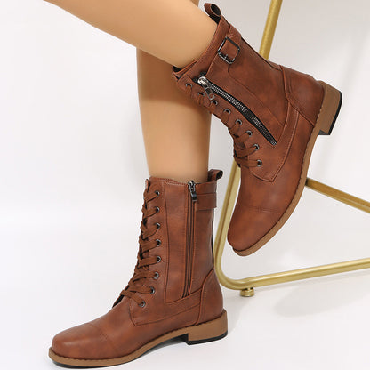 Vintage inspirierte Orthopädische Stiefel