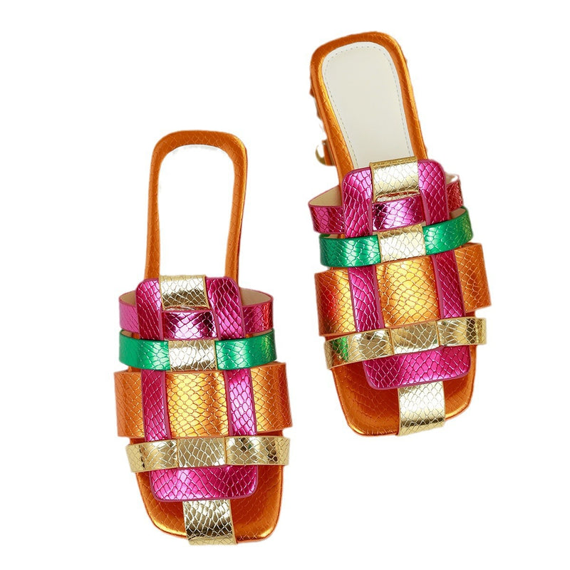 Vintage inspirierte Orthopädische Sandalen