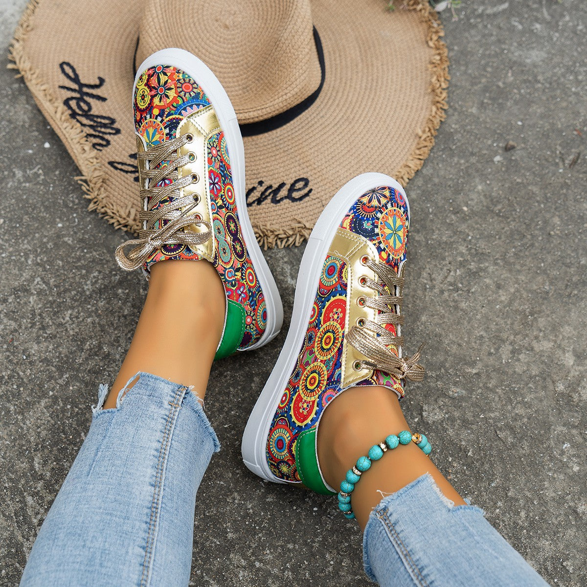 Vintage inspirierte Orthopädische Sneakers