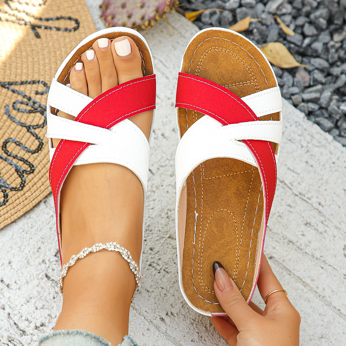 Vintage inspirierte Orthopädische Sandalen